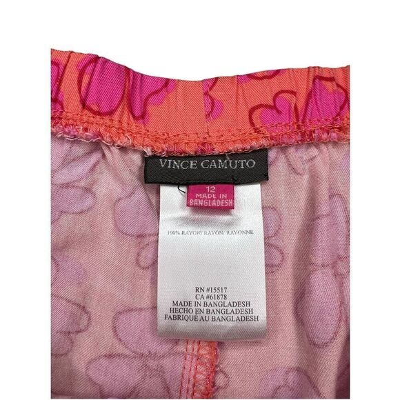 Vince Camuto Girls 12 Matching Set Floral Shorts and Top Outfit - Picture 6 of 6